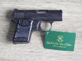 FN Herstal Baby Tr�s petit pistolet du d�but du si�cle dernier, fiable, vis�e fixe, simple action, s�curit� sur c�t� gauche, tout acier, plaquettes de crosse d'origine en...